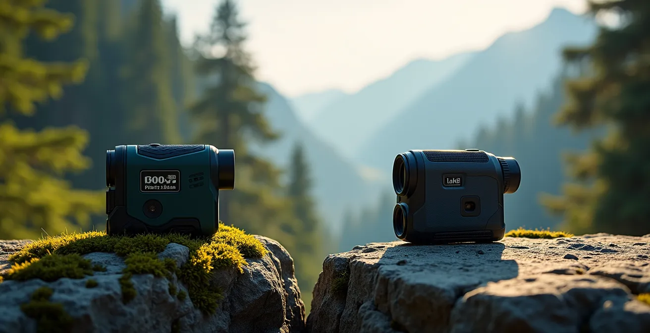 Comparaison visuelle entre télémètres 800m et 2000m en situation de chasse